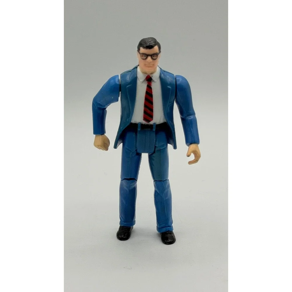 Vintage 1984 Kenner Super Powers Clark Kent Action Figure DC Comics Blue Suit
